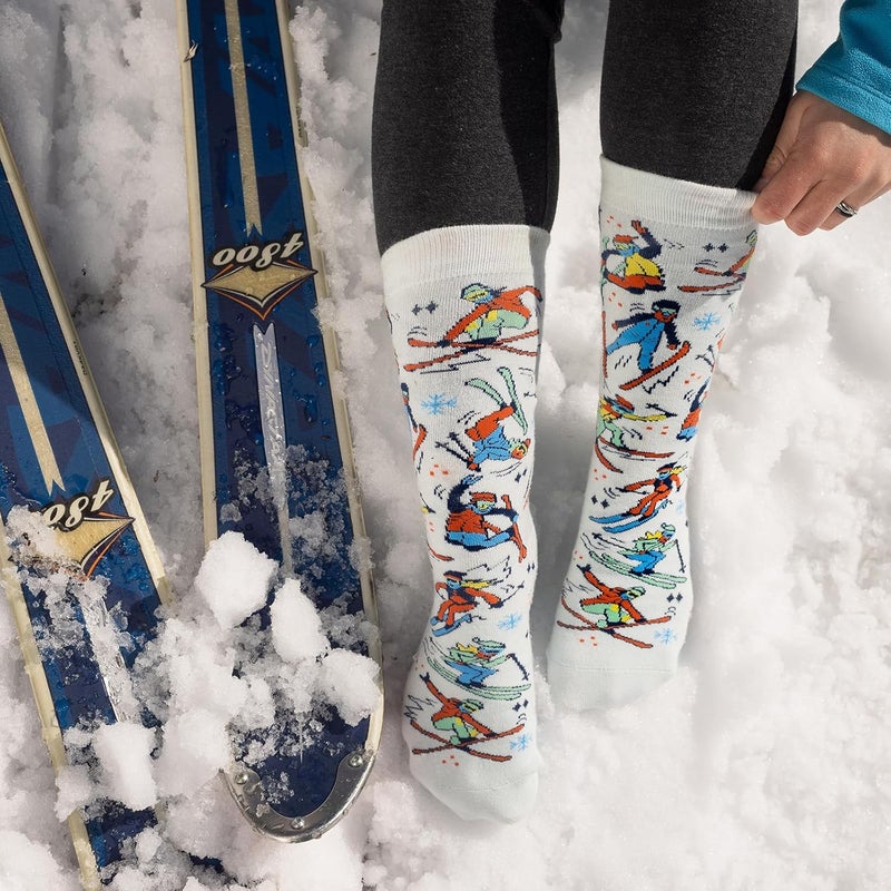 Lavley Ski Socks - Funny socks for skiers and snowboarders - Unisex novelty gift - Great for birthdays or holidays - Image 3